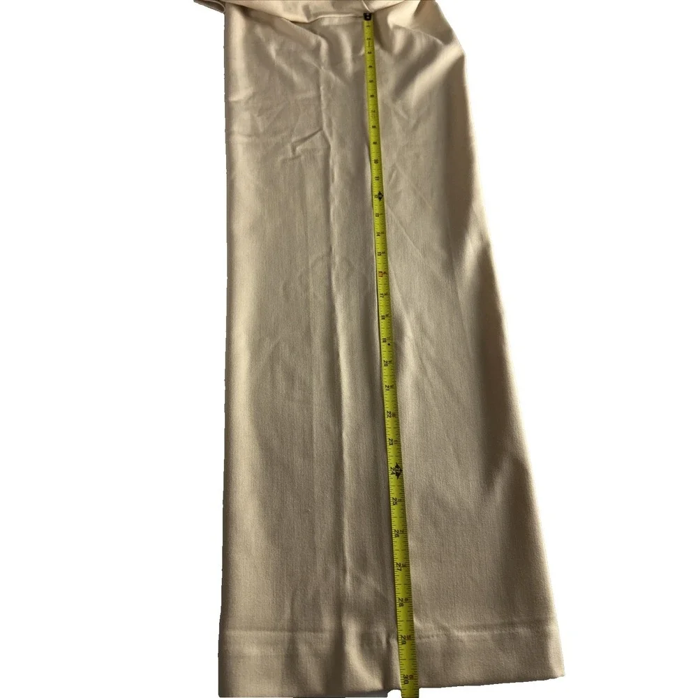 Rafaella Women Dress Pants Size 4 The Wide Leg High Rise RSBSE068 Irish Cream F3